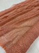 Picture of "Peach orange mesh lace with glass beads"