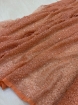 Picture of "Peach orange mesh lace with glass beads"