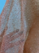 Picture of "Peach orange mesh lace with glass beads"