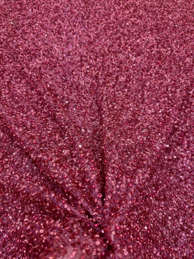 Picture of "Embroidery with fuchsia beads, pearls, and sequins"