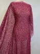 Picture of "Embroidery with fuchsia beads, pearls, and sequins"