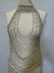 Picture of Handmade silver dress embellished with Crystals crystals.