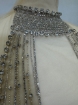Picture of Handmade silver dress embellished with Crystals crystals.