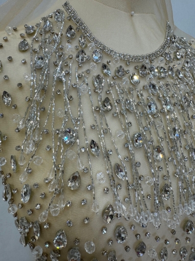 Picture of Mini dress with crystals and beads Princess