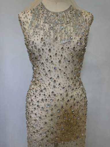 Picture of Mini dress with crystals and beads Princess