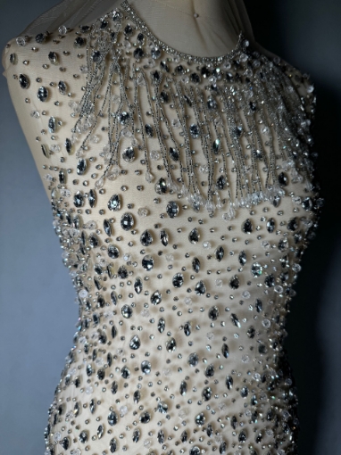 Picture of Mini dress with crystals and beads Princess