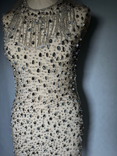 Picture of Mini dress with crystals and beads Princess