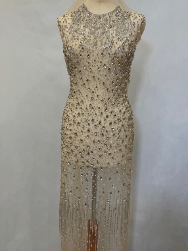 Picture of Mini dress with crystals and beads Princess