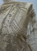 Picture of "Embroidery with crystals, pearls, and beads Champagne Rays"