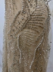 Picture of "Embroidery with crystals, pearls, and beads Champagne Rays"