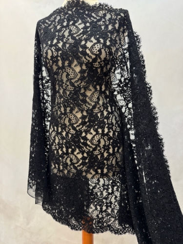 Picture of Solstiss Lace BLACK made from organic cotton