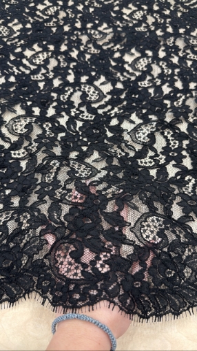Picture of Solstiss Lace BLACK made from organic cotton