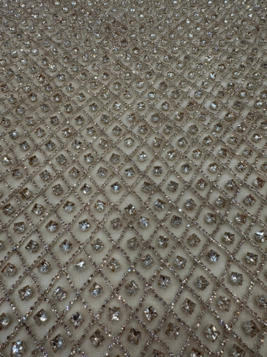 Picture of Rose champagne crystal embroidery