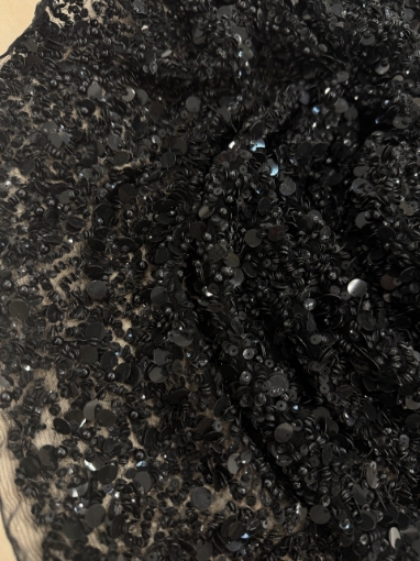 Picture of Broderie cu margele, paiete si perle Black