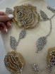 Picture of Gold Roses - Panou floral aplicatie gold&silver