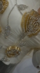 Picture of Gold Roses - Panou floral aplicatie gold&silver