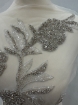 Picture of Silver Leafs - Panou floral aplicatie silver - white