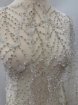 Picture of Crystal Mesh - broderie cu cristale argintii si margele - ivory