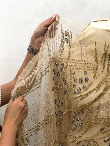 Picture of Golden-toned embroidery Fall for me