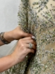 Picture of Bead and pistachio green crystal embroidery