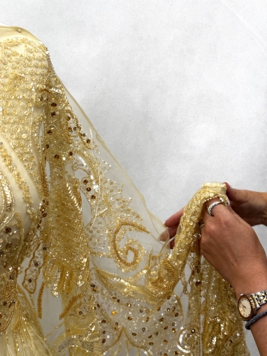 Picture of Feather and Crystal Embroidery