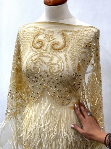 Picture of Feather and Crystal Embroidery