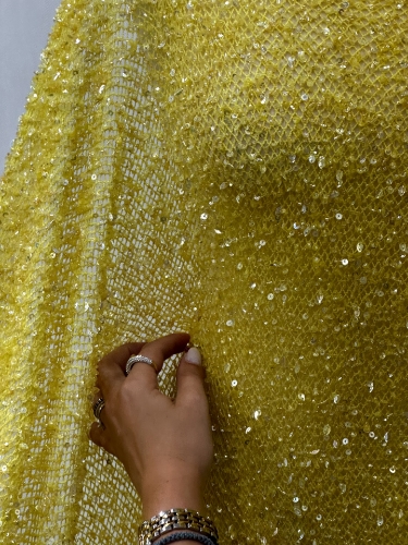 Picture of Mesh embroidery Yellow