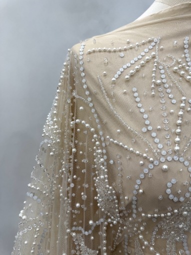 Picture of White/ivory pearl embroidery