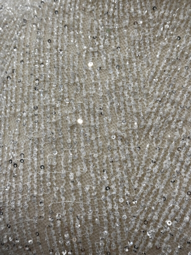 Picture of Beading and sequin embroidery on lace