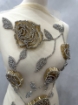 Picture of Gold Roses - Panou floral aplicatie gold&silver