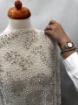Picture of Stardust Rain Broderie cu cristale arginti si perle  - ivory