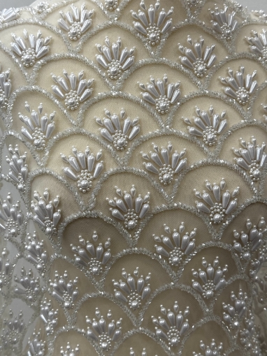 Picture of Imperial Splendor Broderie cu perle si margele - white