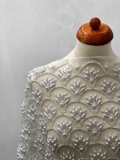 Picture of Imperial Splendor Broderie cu perle si margele - white