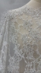 Picture of Bridal Orchids - Dantela brodata cu perle si margele - white