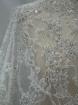 Picture of Bridal Orchids - Dantela brodata cu perle si margele - white