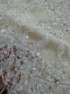 Picture of Bridal Orchids - Dantela brodata cu perle si margele - white