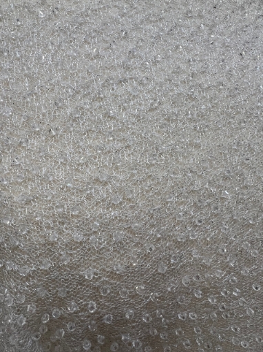 Picture of Crystal Raindrops - Broderie tip plasa cu cristale - offwhite