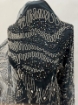 Picture of Bead and Petrol Green Crystal Embroidery