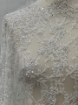 Picture of Bridal Orchids - Dantela brodata cu perle si margele - white