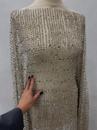 Picture of Luminous Drops - Broderie cu cristale argintii - Silver