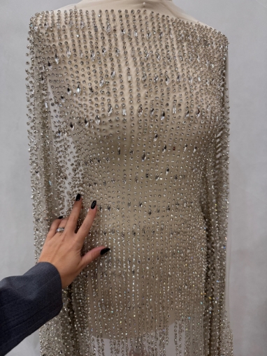 Picture of Luminous Drops - Broderie cu cristale argintii - Silver