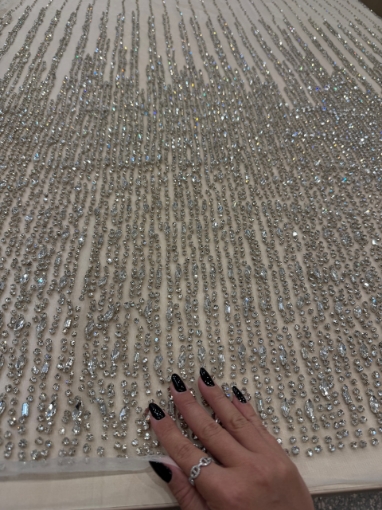 Picture of Luminous Drops - Broderie cu cristale argintii - Silver